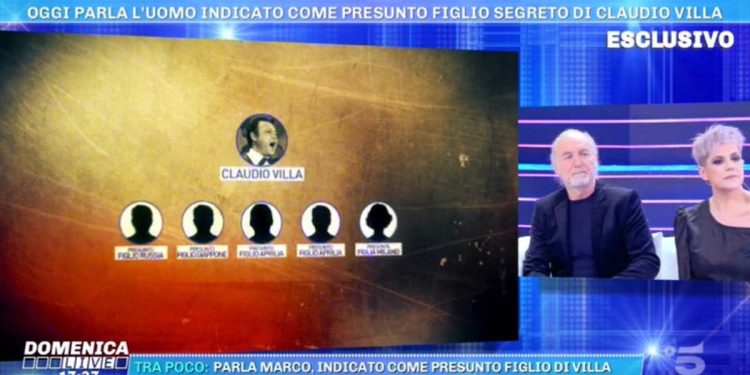 Figli Claudio Villa, il giallo a Domenica Live