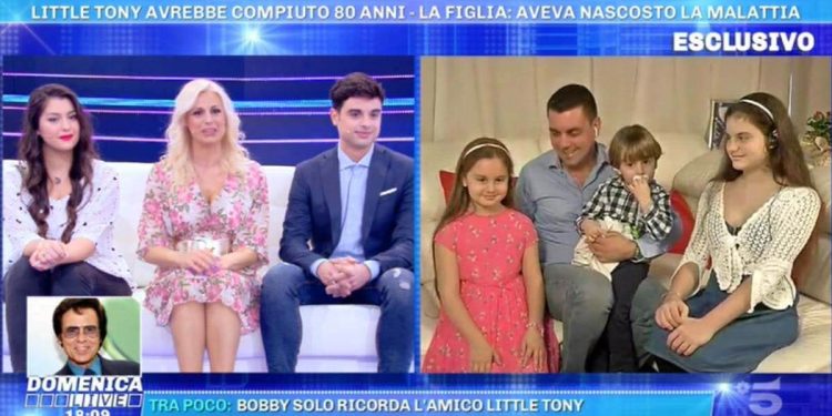 Cristiana Ciacci e tutta la sua famiglia a Domenica Live