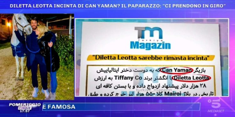 Diletta Leotta e Can Yaman, Pomeriggio 5