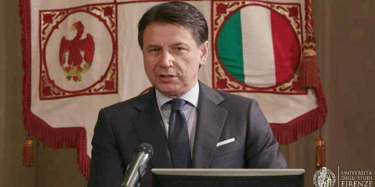 Giuseppe Conte all'Università di Firenze