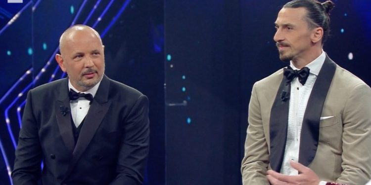 Sinisa Mihajlovic e Zlatan Ibrahimovic a Sanremo 2021