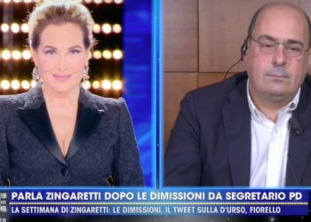 Nicola Zingaretti a Live Non è la D'Urso