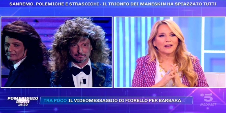 Jo Squillo commenta Amadeus e Fiorello, Pomeriggio 5