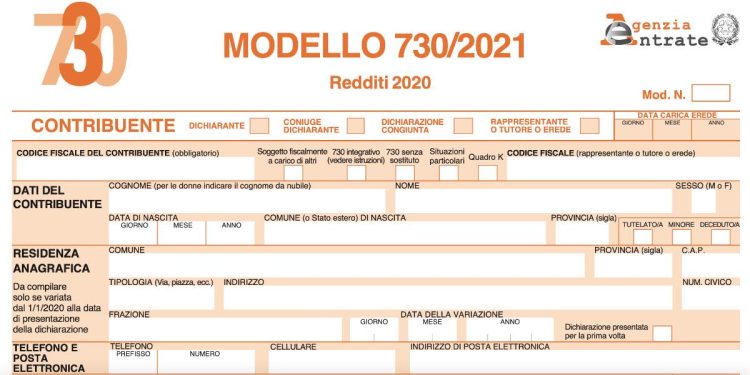 Modello 730/2021