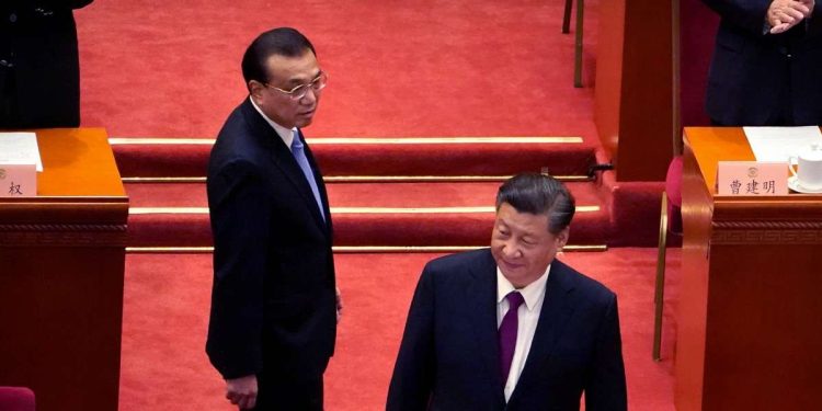 Xi Jinping con il premier Li Keqiang (LaPresse)