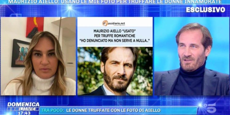 Maurizio Aiello e la moglie Ilaria, Domenica Live