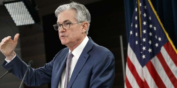 Jerome Powell, presidente della Fed (LaPresse)