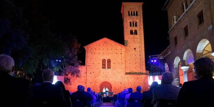 Apertura delle celebrazioni dantesche a Ravenna. 5 settembre 2020 (LaPresse)