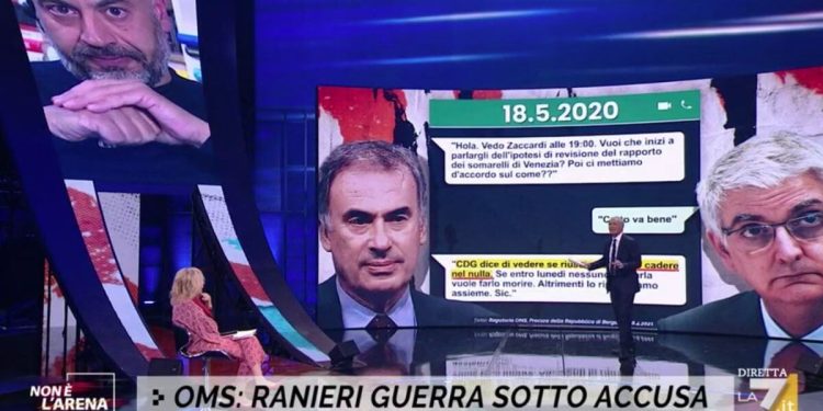 Ranieri Guerra e le chat con Silvio Brusaferro (Non è l'Arena)