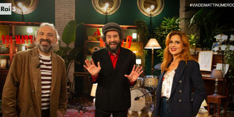 Vinicio Capossela con Stefano Bollani e Valentina Cenna (Instagram)