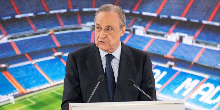 Florentino Perez, presidente del Real madrid (Foto LaPresse)