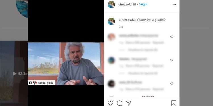 Ciro Grillo torna su Instagram?