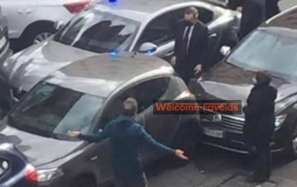 Incidente Mario Draghi a Roma (Foto da Facebook)