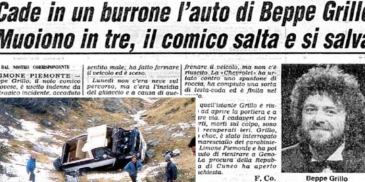 Beppe Grillo e l'incidente a Limone Piemonte