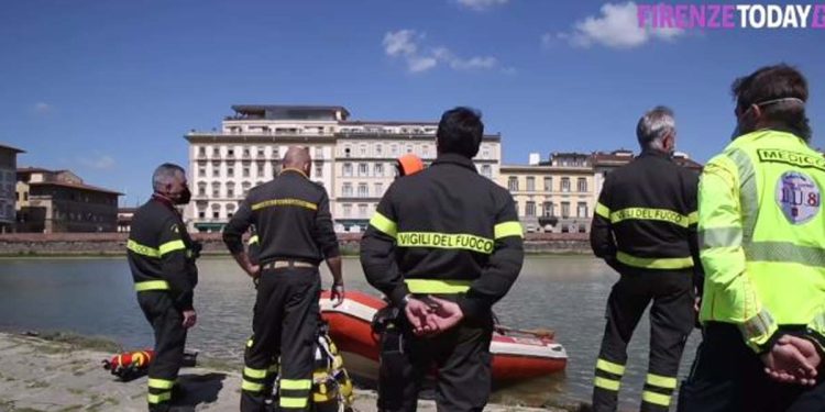 Uomo disperso in Arno, foto FirenzeToday