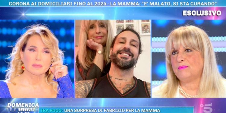 Gabriella, mamma di Fabrizio Corona a Domenica Live