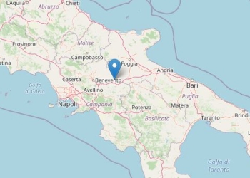 Terremoto oggi ad Avellino (Ingv)