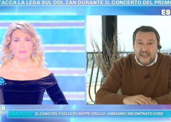 Matteo Salvini a Domenica Live