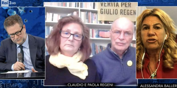 Genitori Giulio Regeni a Che tempo che fa