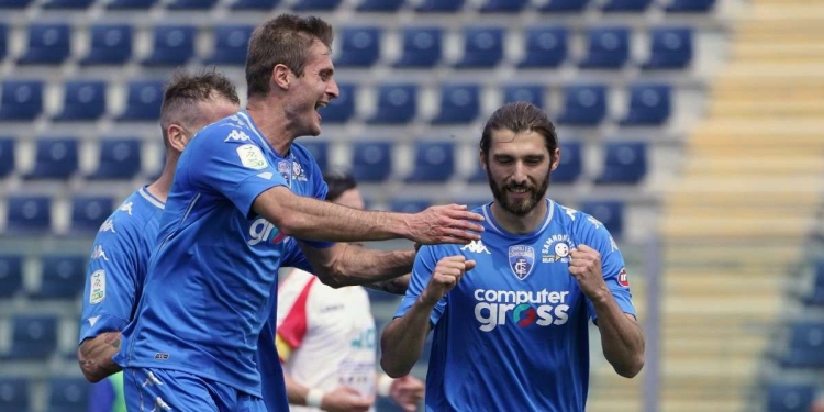 I giocatori dell'Empoli (Foto LaPresse)