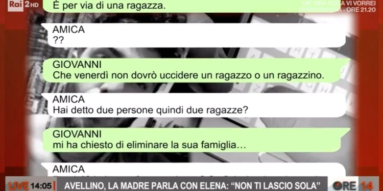 Omicidio Avellino, chat Giovanni Limata (Ore 14)