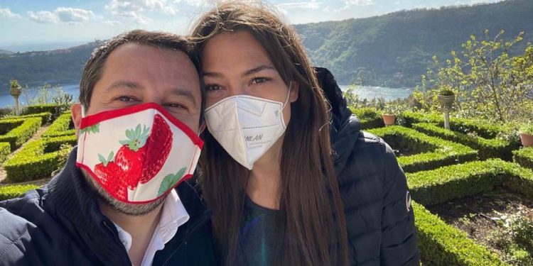 Matteo Salvini e Francesca Verdini (Foto: Instagram)