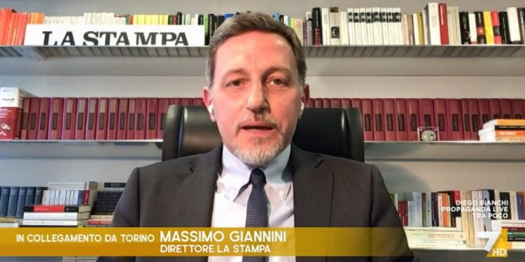 Massimo Giannini a Otto e Mezzo