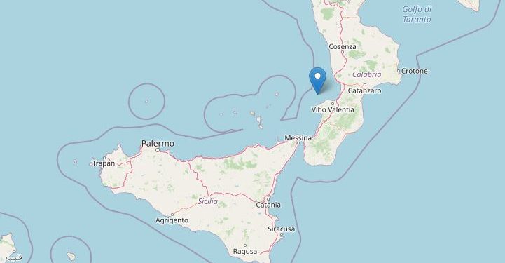 Terremoto vicino a Tropea (Ingv)