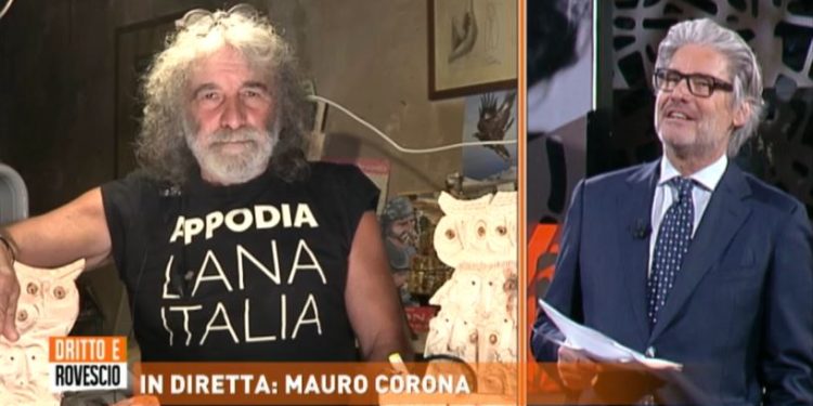 Mauro Corona a Dritto e Rovescio