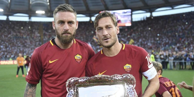 Daniele De Rossi e Francesco Totti (Foto LaPresse)