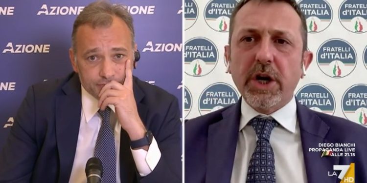 Matteo Richetti vs Andrea Delmastro a L'Aria che tira