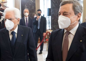 Sergio Mattarella e Mario Draghi (LaPresse)