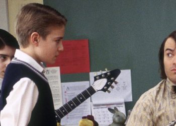 Kevin Clark con Jack Black in "School of Rock"