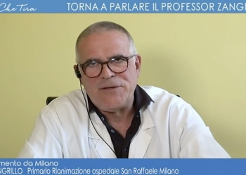 Il professor Alberto Zangrillo a L'Aria che tira