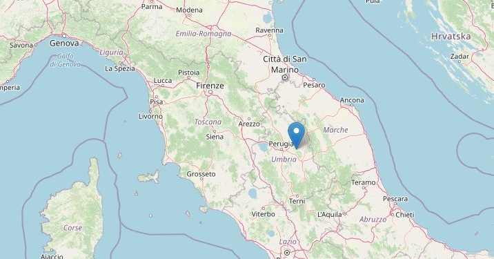 Terremoto ad Assisi (Ingv)