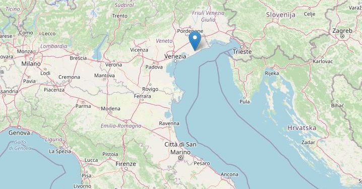 Terremoto Eraclea, Venezia (Ingv)