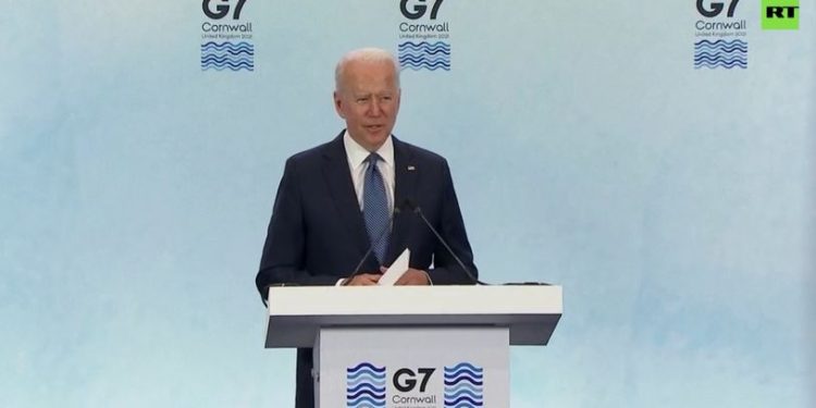 Joe Biden, discorso al G7