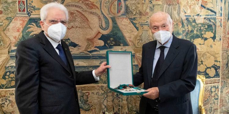 Mattarella e Piero Angela