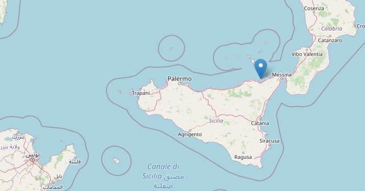 Terremoto a Messina (Ingv)