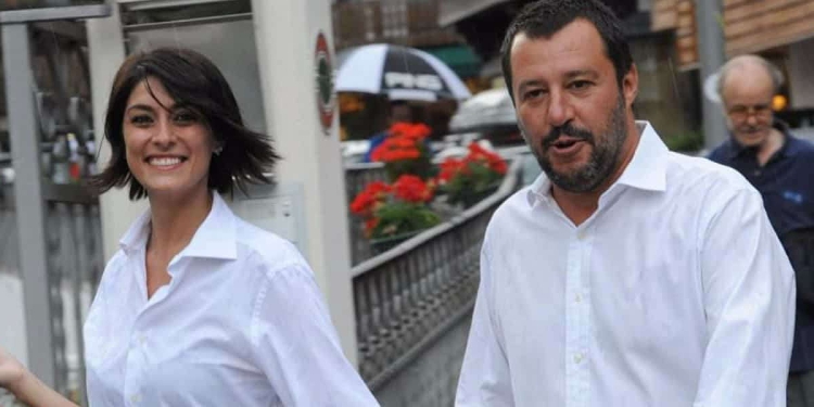 Elisa Isoardi e Matteo Salvini ai tempi della loro relazione