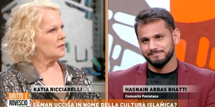 Katia Ricciarelli e Hasnain Abbas Bahtti a Dritto e Rovescio