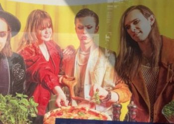 Sosia dei Maneskin nella pubblicità della mozzarella in Lettonia (foto: Reddit)