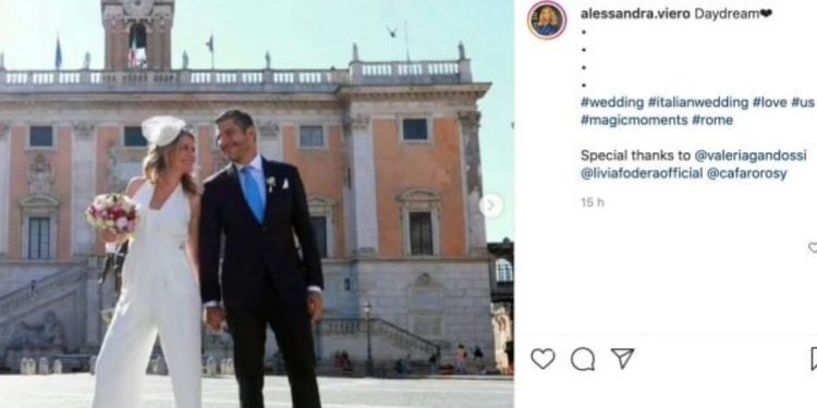 Alessandra Viero e Fabio Riveruzzi si sono sposati (Foto: Instagram)