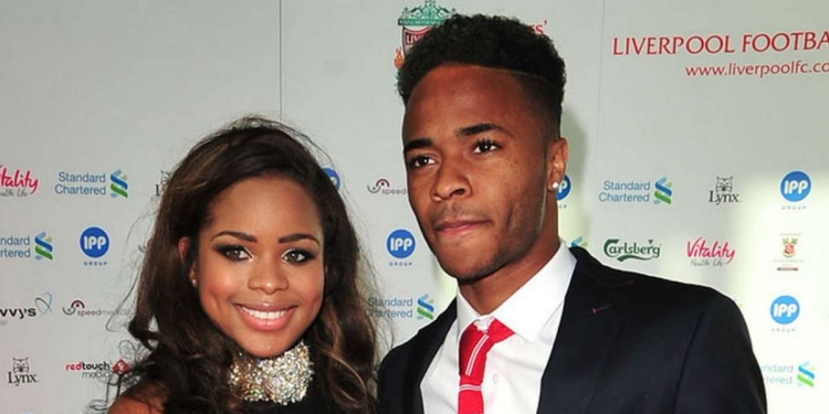 Raheem Sterling in compagnia della fidanzata Paige Milian