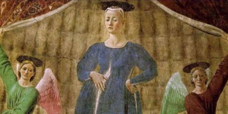 Madonna del Parto, Piero della Francesca (particolare)