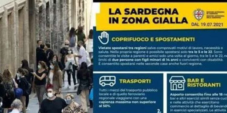 Sardegna zona gialla, manifesto fake sui social