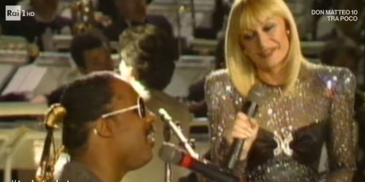 Raffaella Carrà e Stevie Wonder