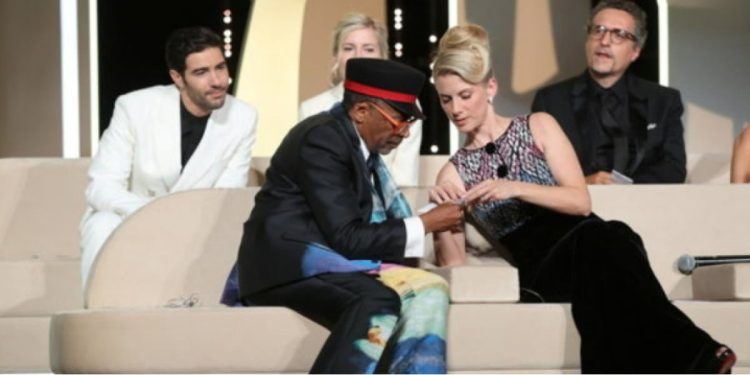 Spike Lee gaffe a Cannes, foto da Twitter