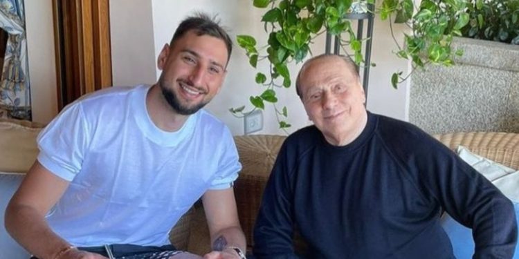 Gianluigi Donnarumma e Silvio Berlusconi (foto: Instagram)