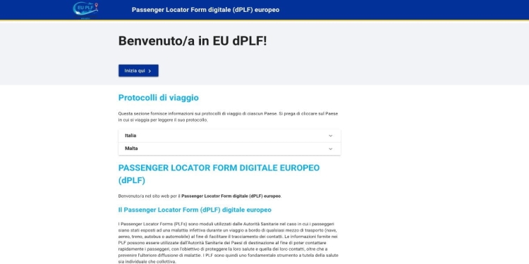 Passenger locator form (Plf)